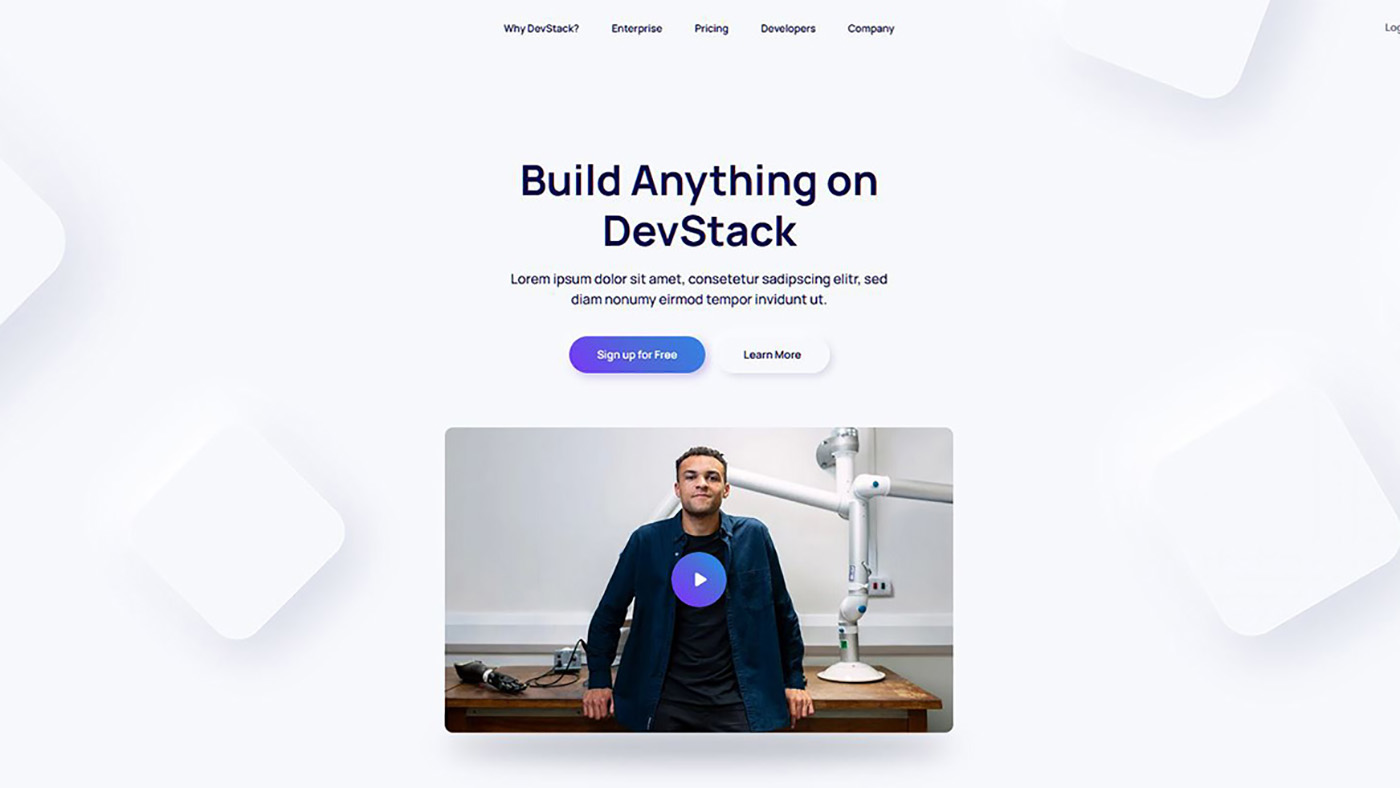 Template Beispiel- Devstack bei wegwb webdesign